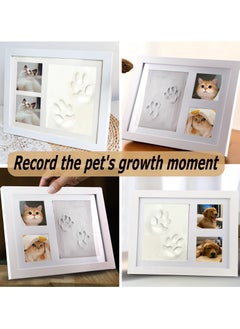 VUCATIN Baby Hand and Footprint Kit Baby Footprint Kit Hand Print Mold Kit Baby Keepsake Baby Shower Gifts for Mom Baby Picture Frame for Baby Registry Boys Girls Personalized Baby Gifts (Black)  - Image 4