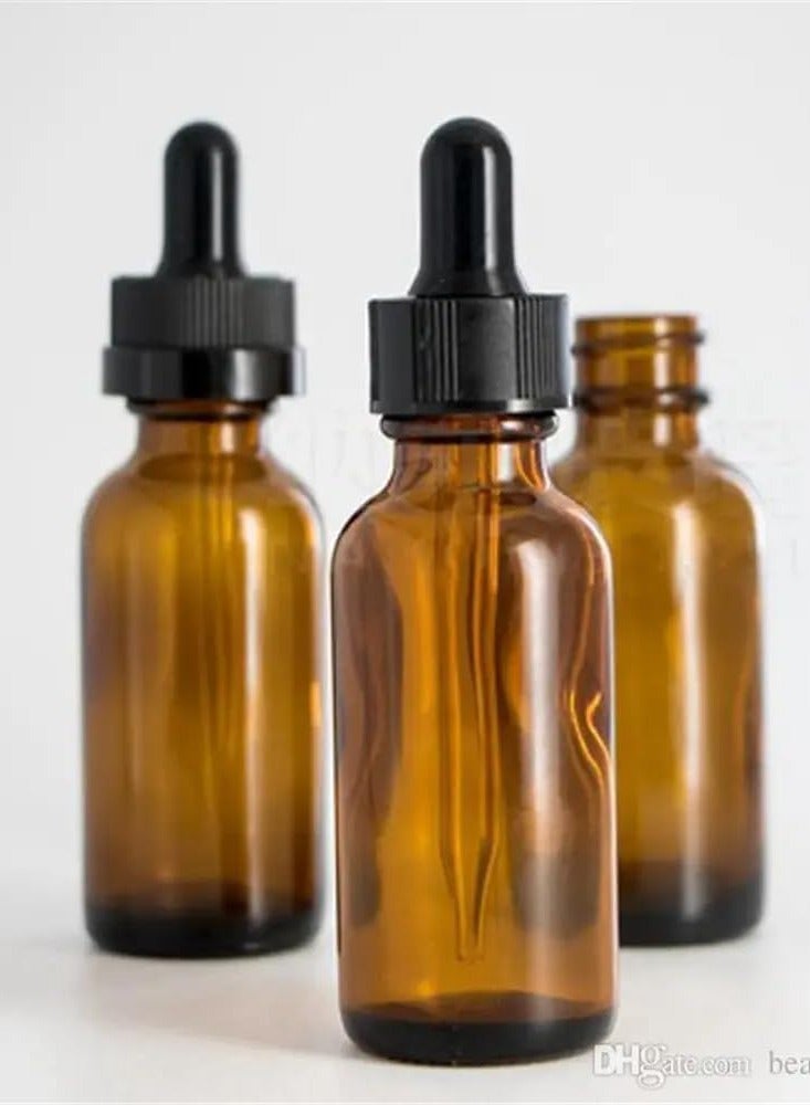 Luxoraq 3-Pcs, 30ml Amber Dropper Bottles – 1 oz Refillable Glass Bottles with Eye Droppers for Essential Oils, Skincare, Beard Oils, Aromatherapy, Travel – Leak-Proof, UV Protection - Image 2