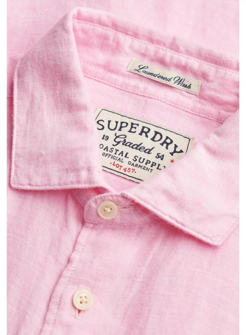 Superdry  Riviera Long Sleeve Linen Shirt for Men | Best Price UAE