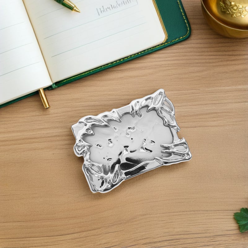 2pcs Photocard Holder: Electroplate Plastics Frame Photocard Sleeve Keychain - Plating Card Keychain Irregular Badge Photo Display Holder - Image 4
