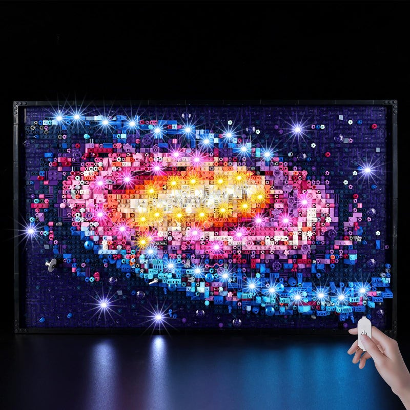 BrickSoul Upgrade Light Kit for Lego 31212 Milky Way Galaxy Building Set with ONOff Dimmer Switch Hidden Cable Tech Easy Install Lighting Set 31212 Set NOT Included - Image 3