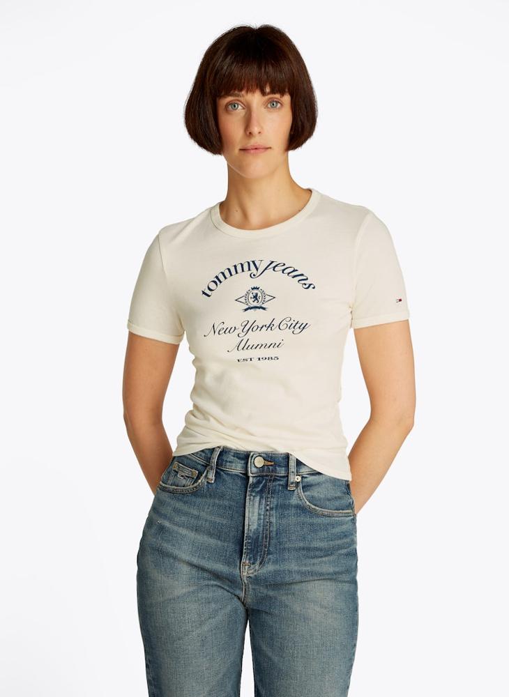 TOMMY JEANS Crew Neck Logo T-Shirt  - Image 1