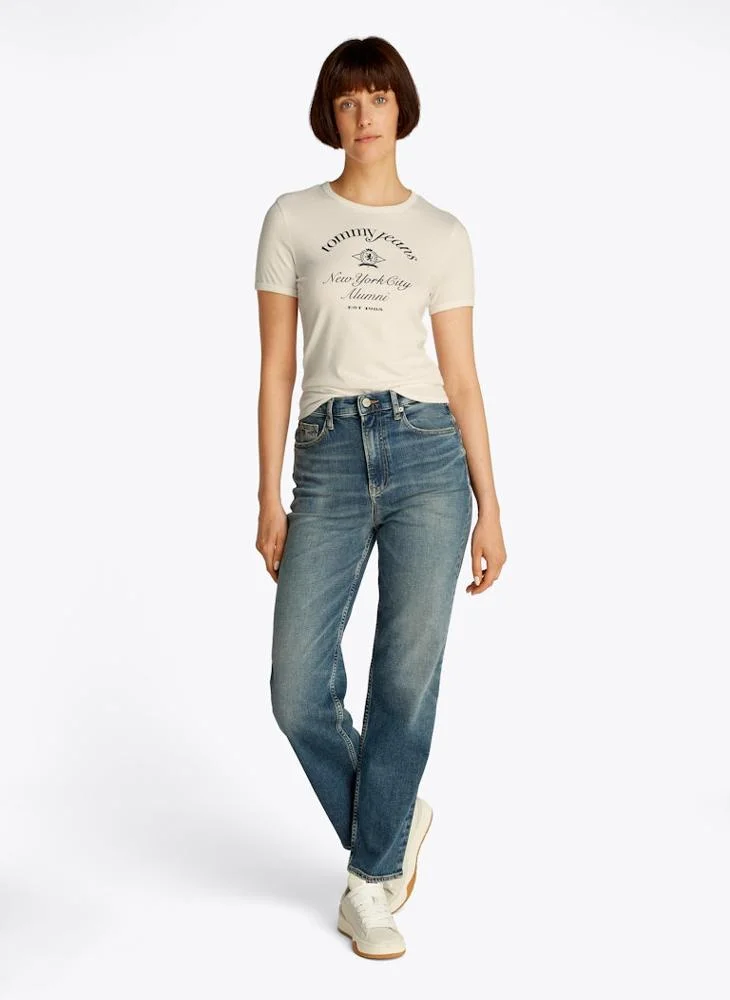 TOMMY JEANS Crew Neck Logo T-Shirt