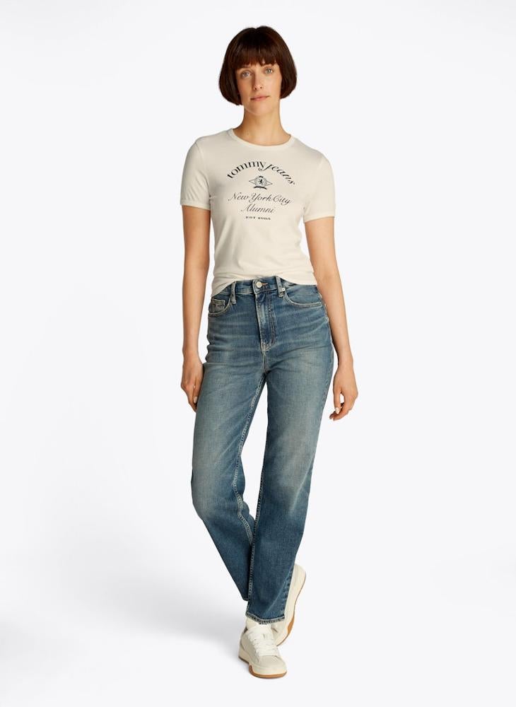 TOMMY JEANS Crew Neck Logo T-Shirt  - Image 4