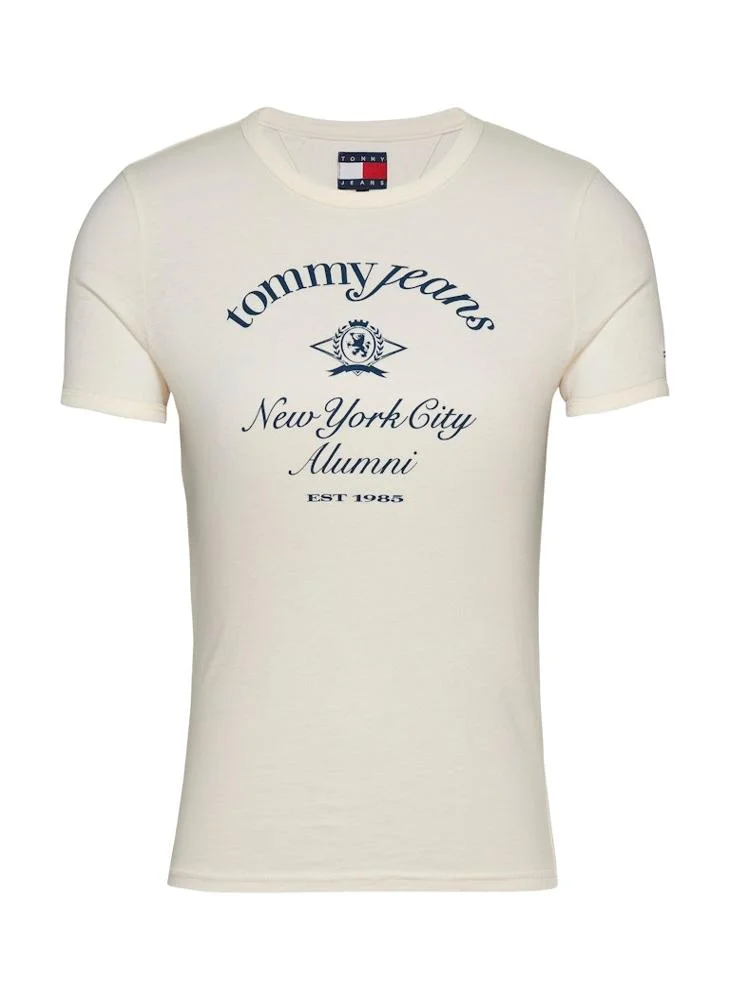 TOMMY JEANS Crew Neck Logo T-Shirt