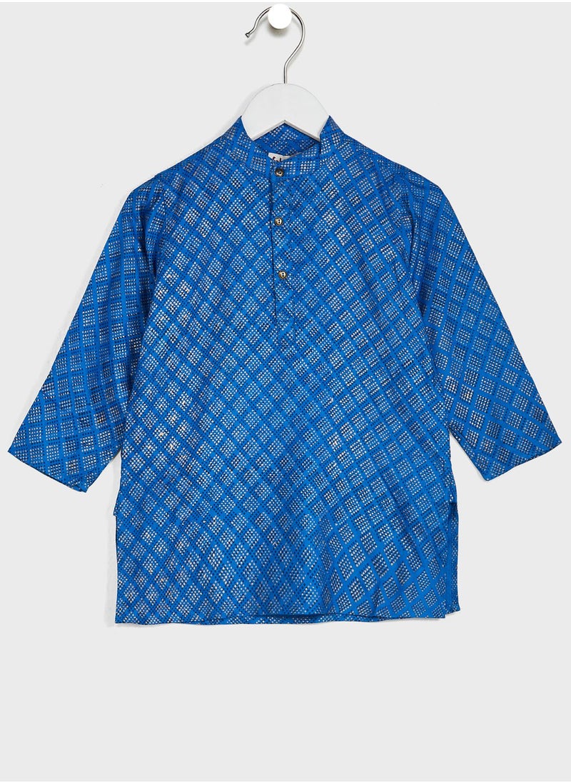 Fabindia - Kids Printed Kurta - Image 1