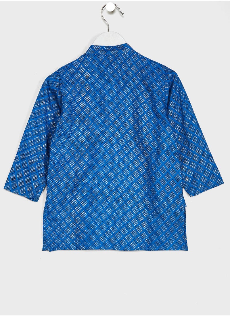 Fabindia - Kids Printed Kurta - Image 1