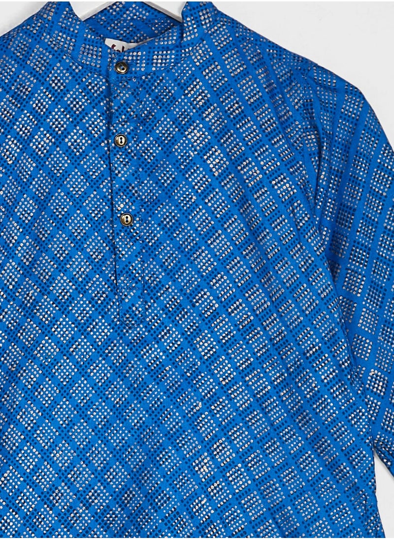 Fabindia - Kids Printed Kurta - Image 1