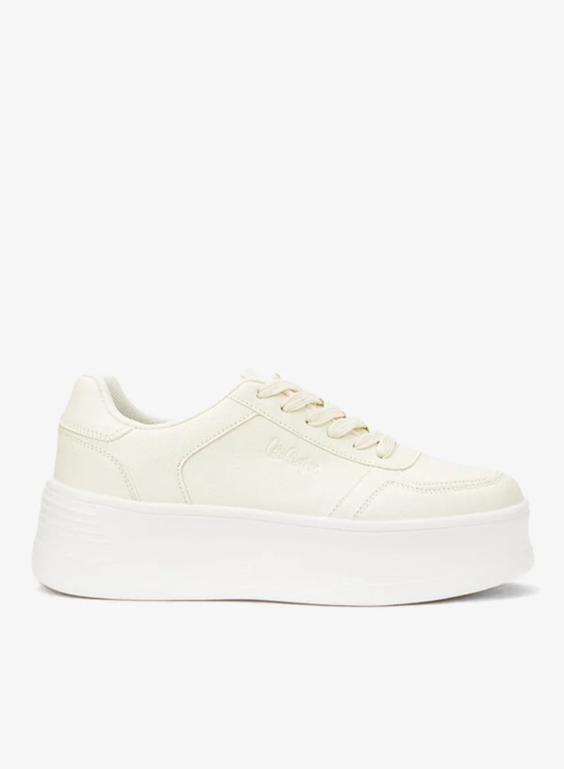 Lee Cooper Women's Solid Lace-Up Sneakers