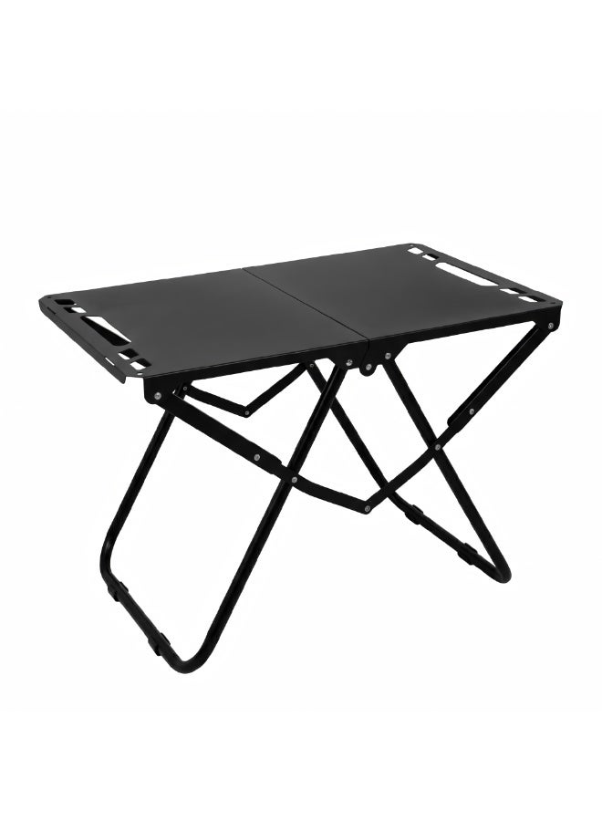 طاولة تخييم خارجية قابلة للطي، خفيفة الوزن سهلة الحمل، قابلة للطي في 3 ثوانٍ مع حقيبة تخزين، مناسبة للأنشطة الخارجية والنزهات والطهي الخارجي والشواطئ ورحلات المشي لمسافات طويلة وصيد الأسماك - Image 1