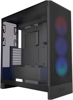 NZXT H7 Flow RGB 2024 | Mid-Tower ATX Airflow Case with RGB Fans | Supports Bottom Fans for Direct GPU Cooling | Includes 360mm RGB Single-Frame Fan Unit | Cable Management |  - Image 4