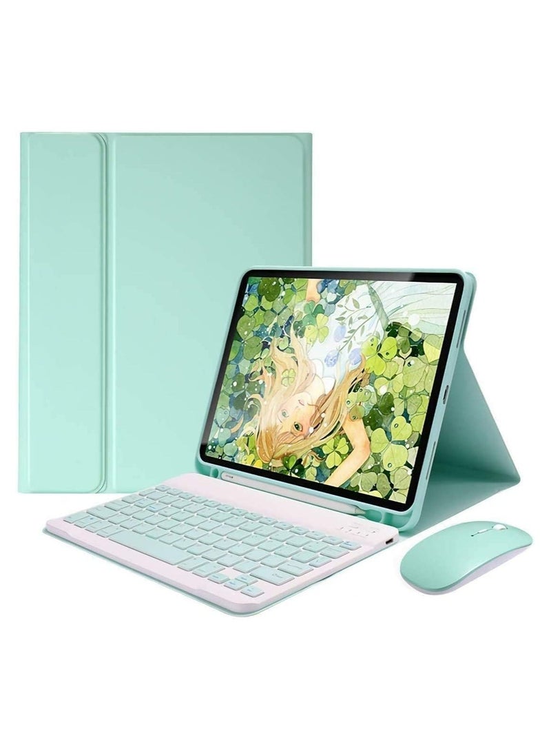 general Arabic and English Keyboard Case For iPad Air 13 Inch 2024 (Model number: A2903, A2904) with Keyboard and Mouse, Detachable Magnetic Keyboard Case with Pen Holde - Image 1