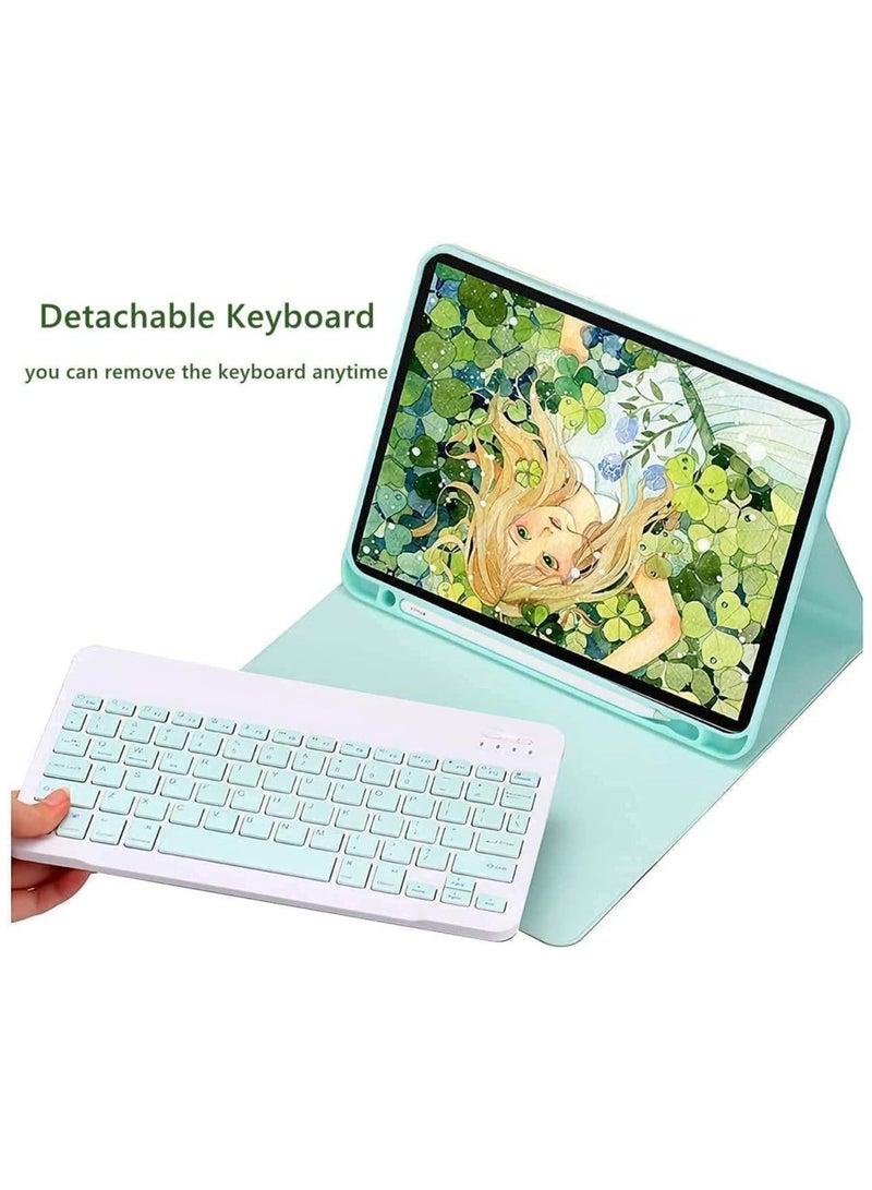 general Arabic and English Keyboard Case For iPad Air 13 Inch 2024 (Model number: A2903, A2904) with Keyboard and Mouse, Detachable Magnetic Keyboard Case with Pen Holde - Image 3