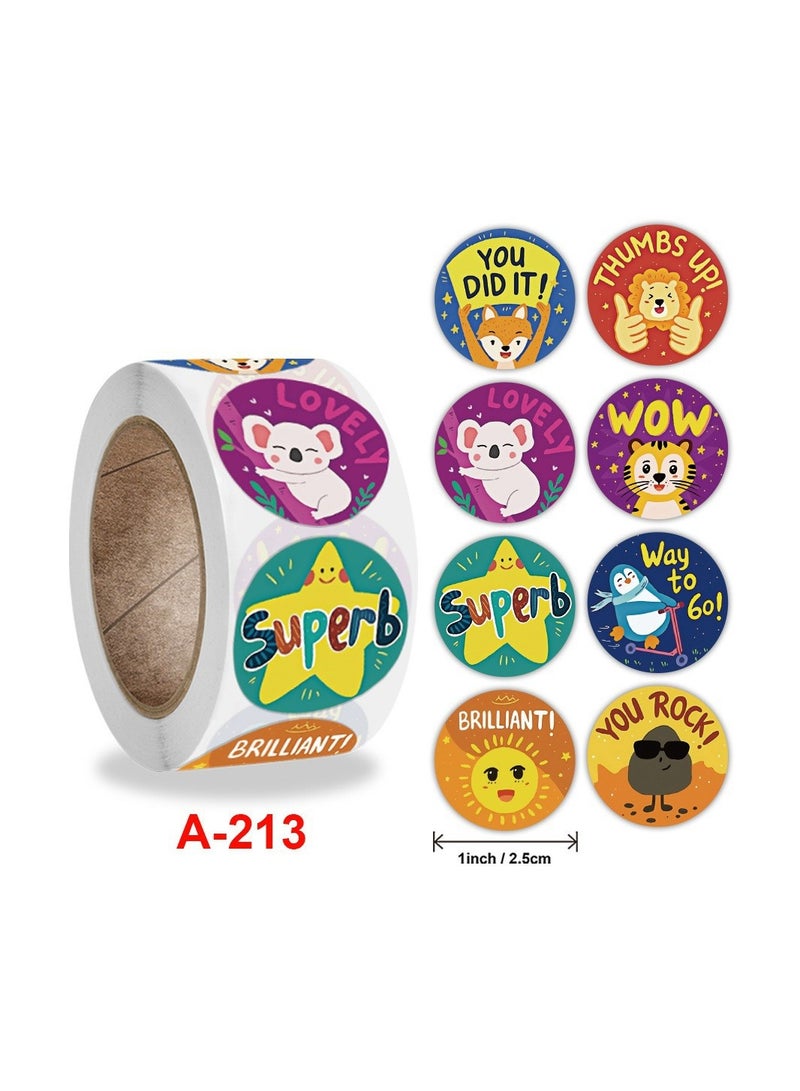 Reward Stickers for Teachers 6 rolls 3000pcs Star Reward Stickers Roll for Kids Teacher Adults Parents Classroom School Work Study Training Award Gifts，Motivational Stickers