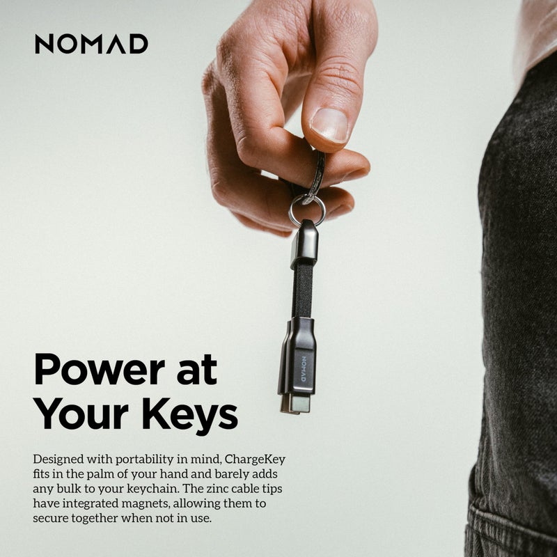 NOMAD ChargeKey 240W V2 - USB C to USB C Keychain Charger - The Ultimate Charging Solution for The Modern, Portable Charger for iPhone, USB Keychain - Image 5