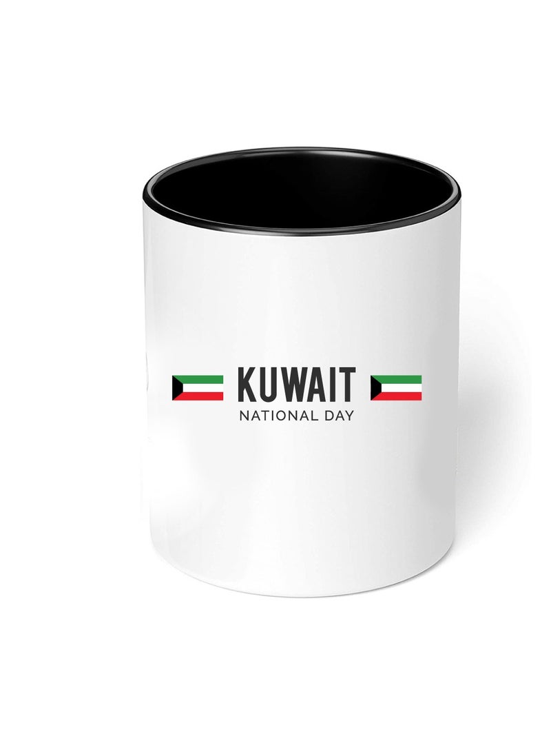 Kuwait National Day Sleek and Stylish Two-Tone Ceramic Coffee Mug - Kuwait Skyline Mug - Perfect for Kuwait National Day - 11 Oz - Image 4