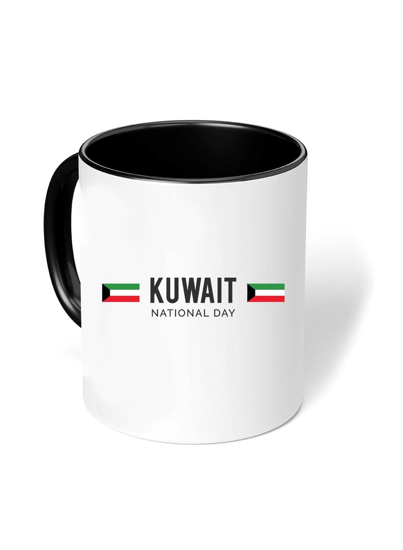 Kuwait National Day Sleek and Stylish Two-Tone Ceramic Coffee Mug - Kuwait Skyline Mug - Perfect for Kuwait National Day - 11 Oz - Image 3