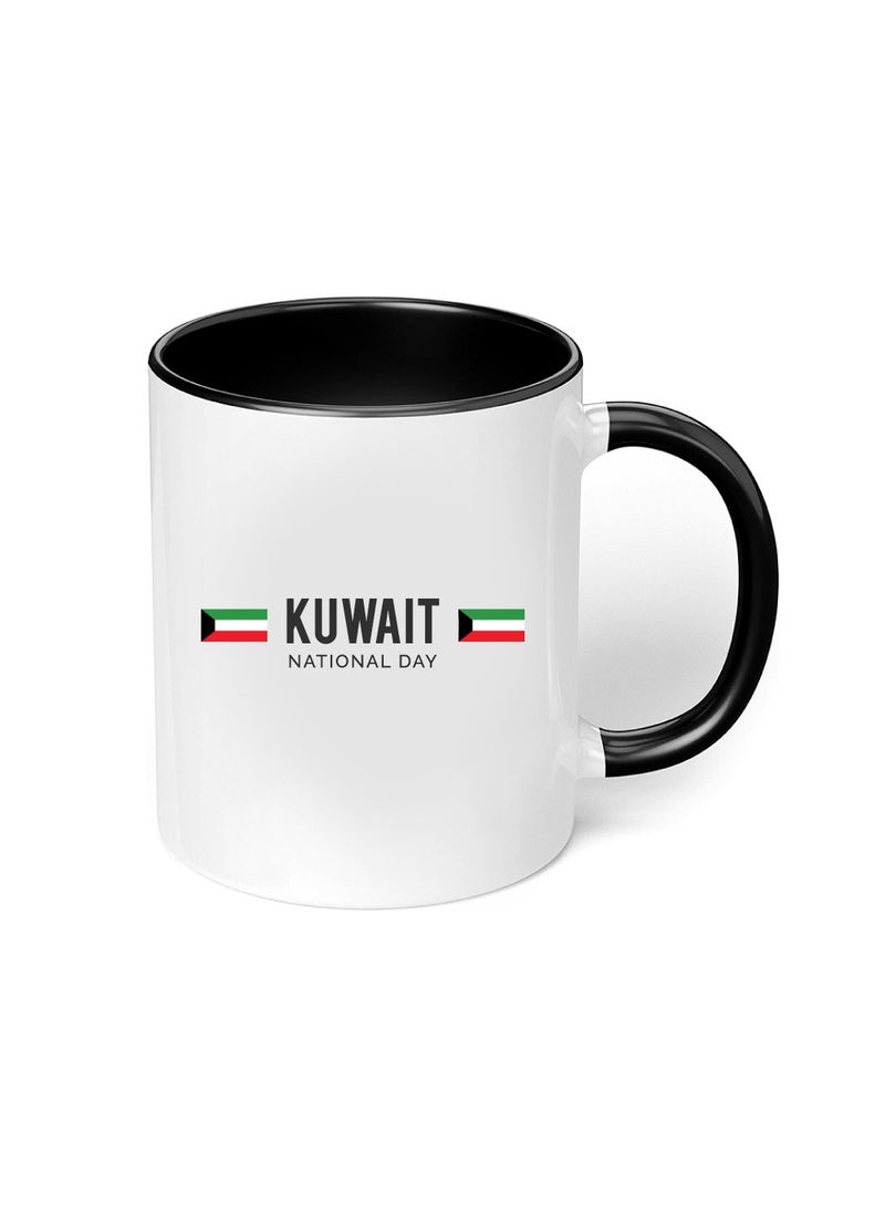 Kuwait National Day Sleek and Stylish Two-Tone Ceramic Coffee Mug - Kuwait Skyline Mug - Perfect for Kuwait National Day - 11 Oz - Image 5
