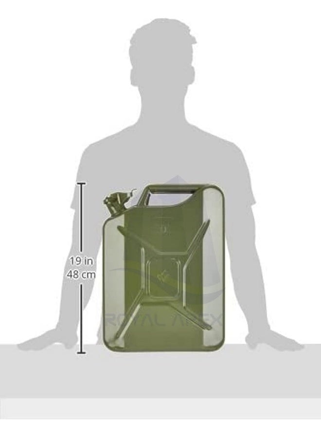 Biella Metal Fuel Jerry Can Holder Storage For Petrol Diesel Oil Liquids Containerã¢Â‚¬Â€20L Green - Image 2