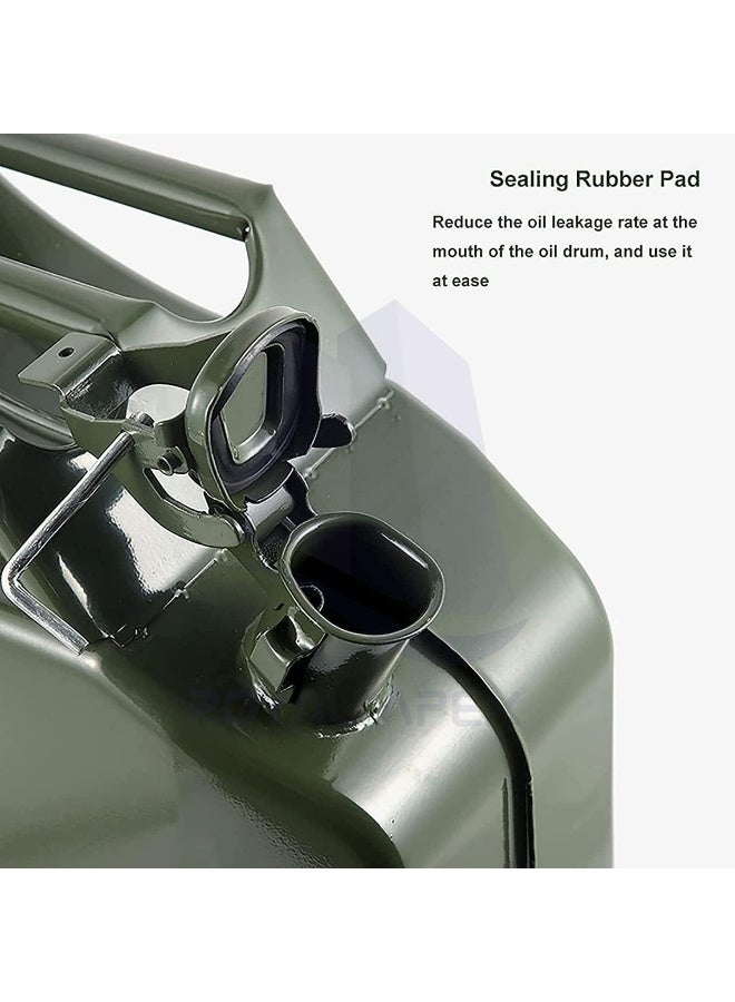 Biella Metal Fuel Jerry Can Holder Storage For Petrol Diesel Oil Liquids Containerã¢Â‚¬Â€20L Green - Image 3