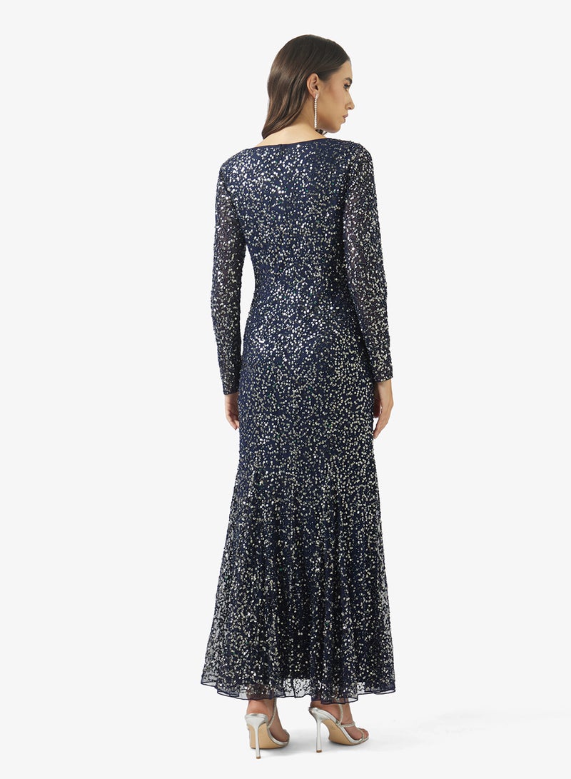 Namshi x Beaded Embellished Evening Gown - Image 2