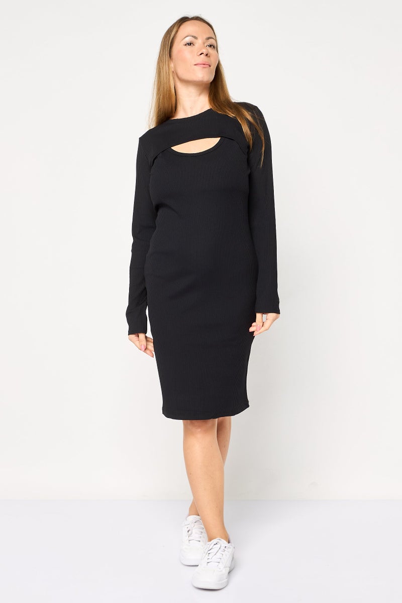 DKNY Sport Women Sportswear Fit Outdoor Dress, Black - Image 1