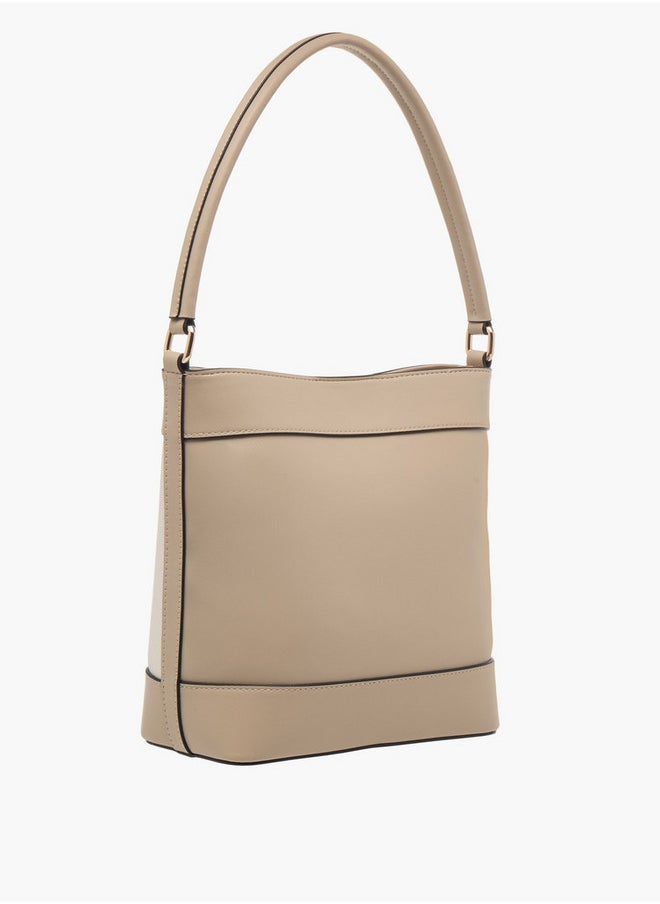 Celeste Women's Striped Bucket Bag with Detachable Strap  - Image 3