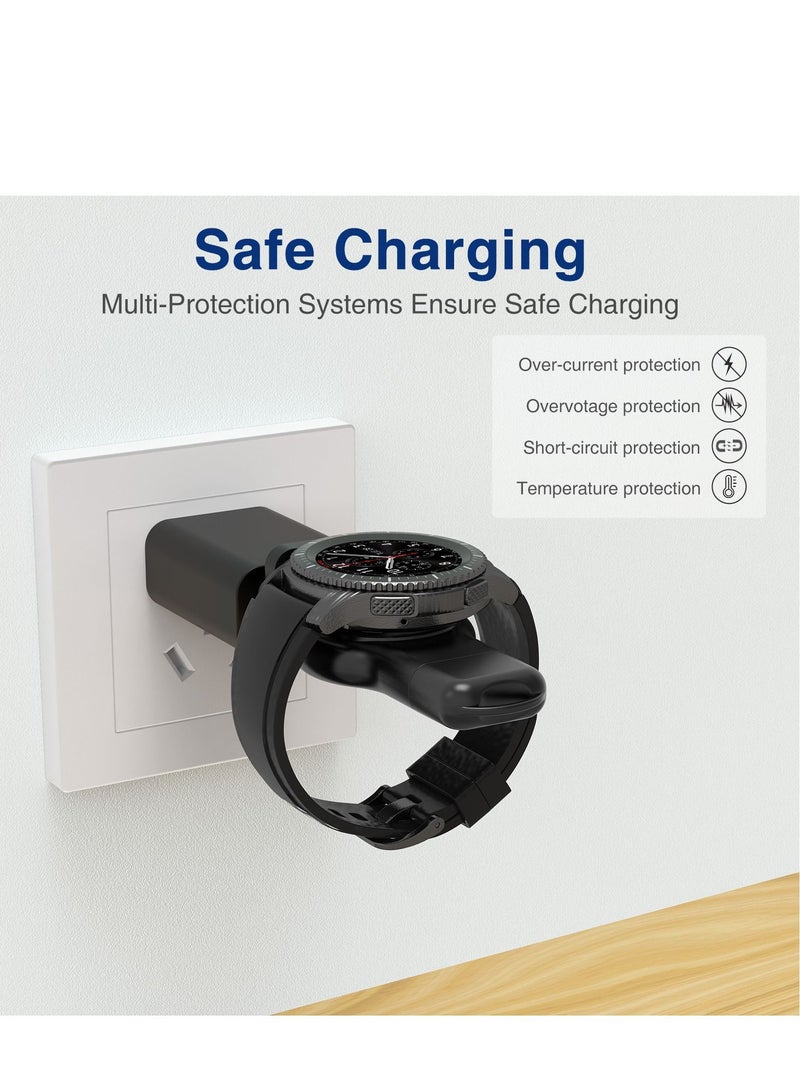 GULFLINK Wireless Smart Watch Magnetic Charger For Samsung Galaxy Watch 3/4/Active2 Black - Image 2