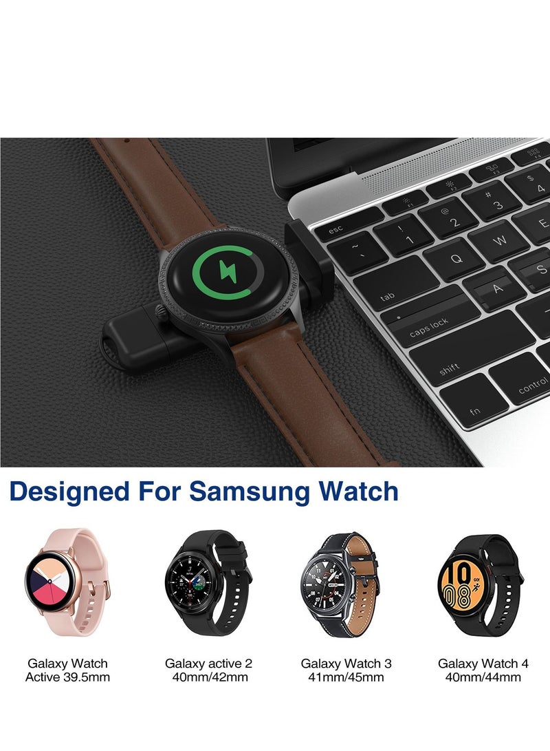 GULFLINK Wireless Smart Watch Magnetic Charger For Samsung Galaxy Watch 3/4/Active2 Black - Image 3