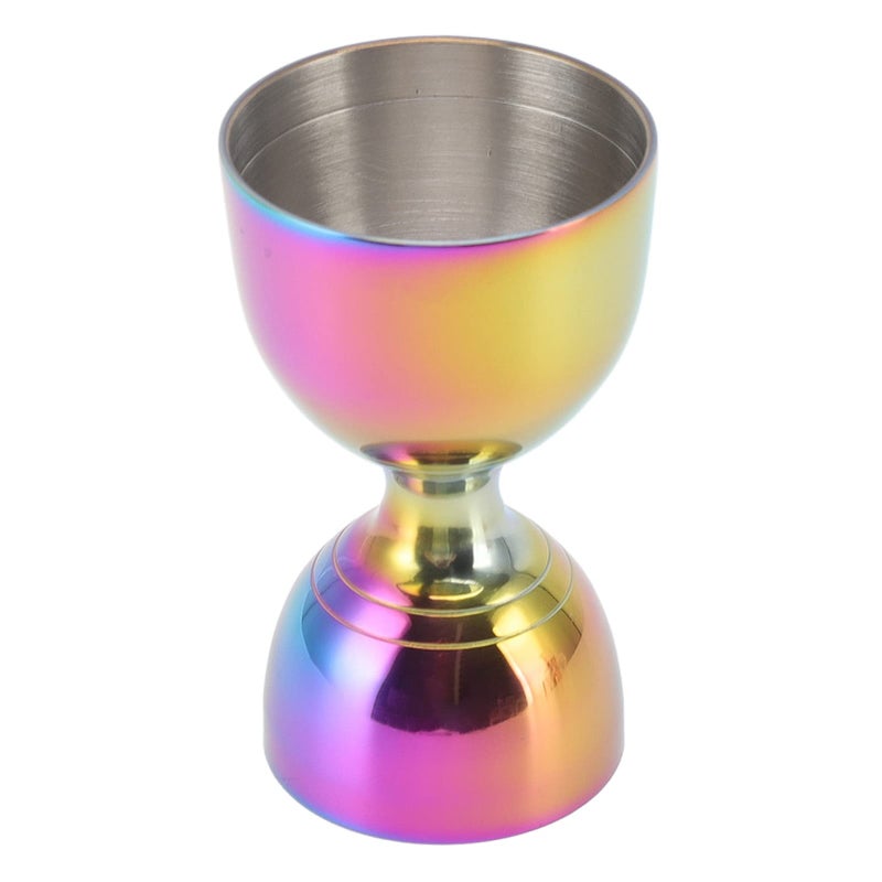 Stainless Steel Cocktail Jigger 30ml 60ml Wide Opening Colorful Bar Measure - Image 2