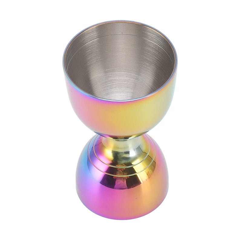 Stainless Steel Cocktail Jigger 30ml 60ml Wide Opening Colorful Bar Measure - Image 4