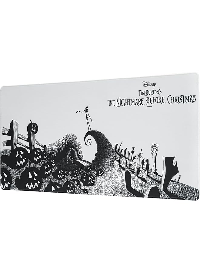إيروريكس لوحة ماوس مكتبية من فيلم The Nightmare Before Christmas مقاس 31.5 بوصة × 13.78 بوصة بقاعدة مطاطية غير قابلة للانزلاق لوحة ماوس للألعاب لوحة ماوس لوحة مفاتيح هدايا فيلم Nightmare Before Christmas - Image 1
