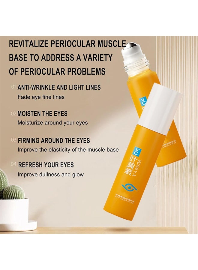 Dinkiss Lutein Eye Essence Oil, Vc Lutein Eye Essence Oil, Lutein Eye Serum, Lutein Eye Oil, Under Eye Oil Roller Ball, Japan Firming Anti-Aging Eye Serum For Eye Bags (8ml) - Image 5