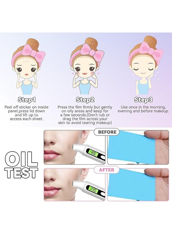 Clean & Clear Oil Control Film, Oil Blotting Paper Oil Absorbing Facial Sheets, Makeup Friendly High Performance Handy Face Blotting Paper for Oily Skin, 60 Sheets ﻿ - Image 3