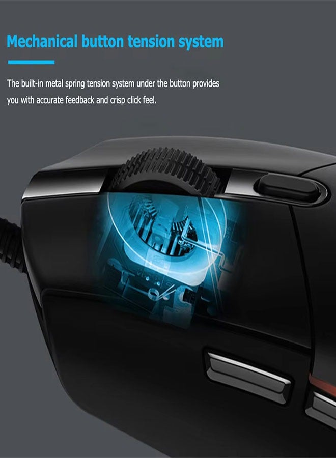 For Logitech G102 Light Sync Gaming Mouse, RGB Lighting, 6 Programmable Buttons, Lightweight, Black - Image 2
