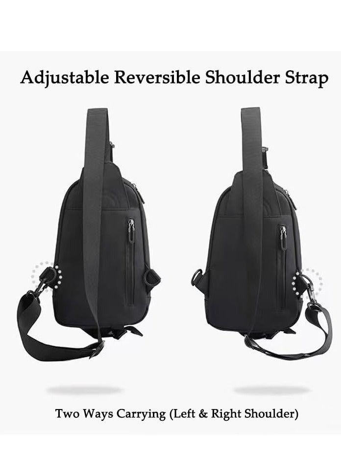 Small Sling Crossbody Bag Shoulder Pack Small Hiking Daypack Lightweight Anti Theft Sling Crossbody Bag for Travel Outdoor Unisex Chest Backpack for Hiking Climbing Outdoor School