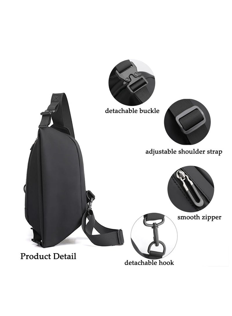 Small Sling Crossbody Bag Shoulder Pack Small Hiking Daypack Lightweight Anti Theft Sling Crossbody Bag for Travel Outdoor Unisex Chest Backpack for Hiking Climbing Outdoor School