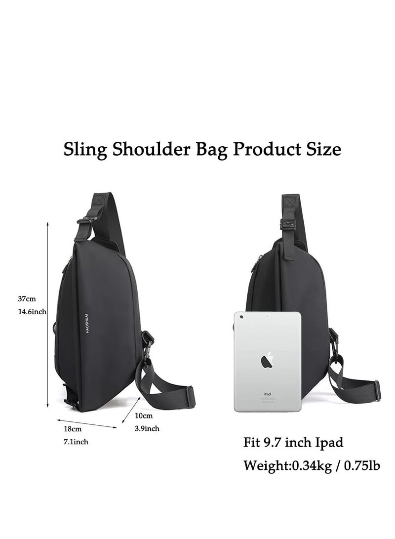 Small Sling Crossbody Bag Shoulder Pack Small Hiking Daypack Lightweight Anti Theft Sling Crossbody Bag for Travel Outdoor Unisex Chest Backpack for Hiking Climbing Outdoor School