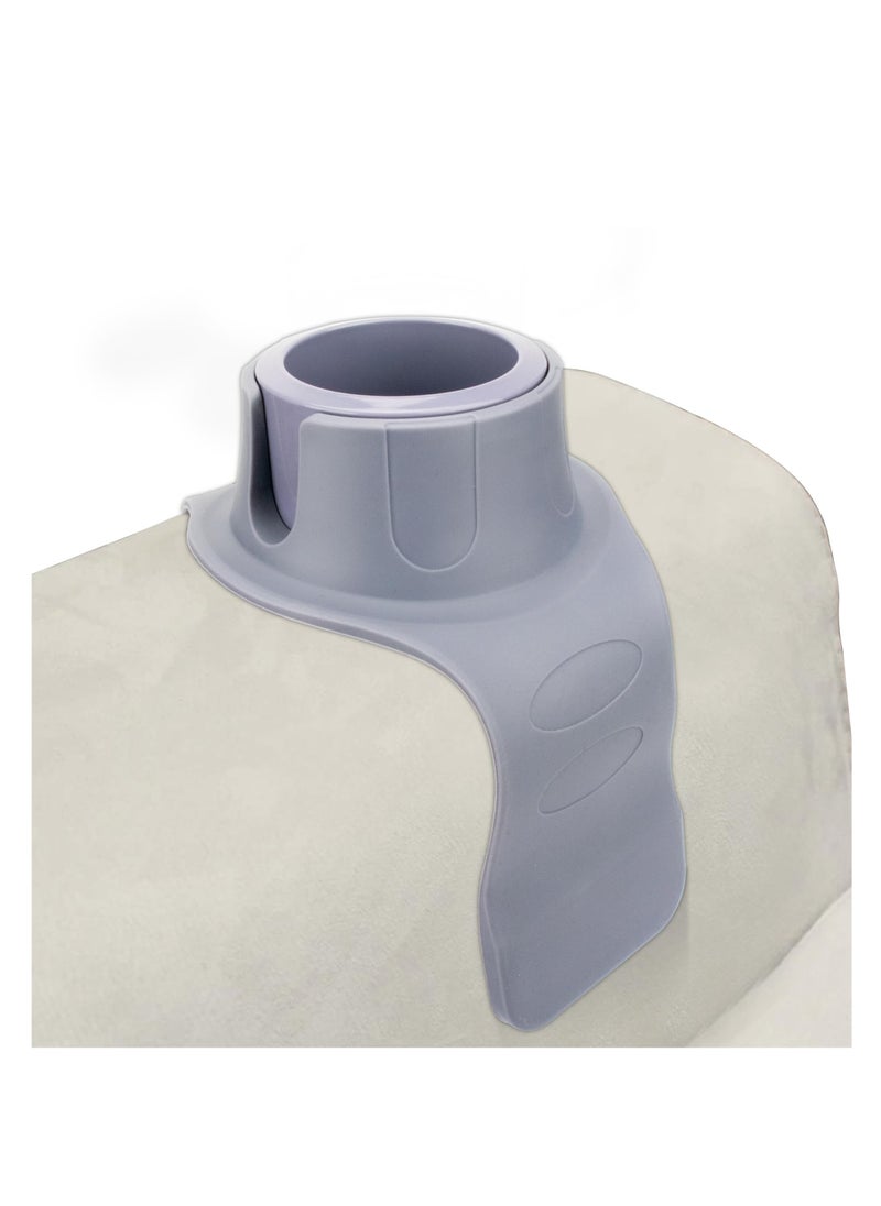 Excefore - Couch Cup Holder, Sofa Arm Tray,  Couch Tray Keeps Drinks Within Reach Stops Spills On Your Chair Or Recliner, Couch Accessories, Weighted Anti Slip Silicone Couch Coasters, Grey - Image 1
