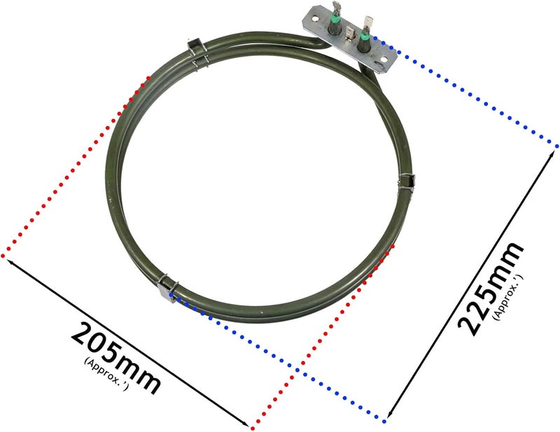 سبيرز تو جو عنصر فرن مروحي من SpareS2GO، متوافق مع موقد Bush Cooker (2000 واط) - Image 2