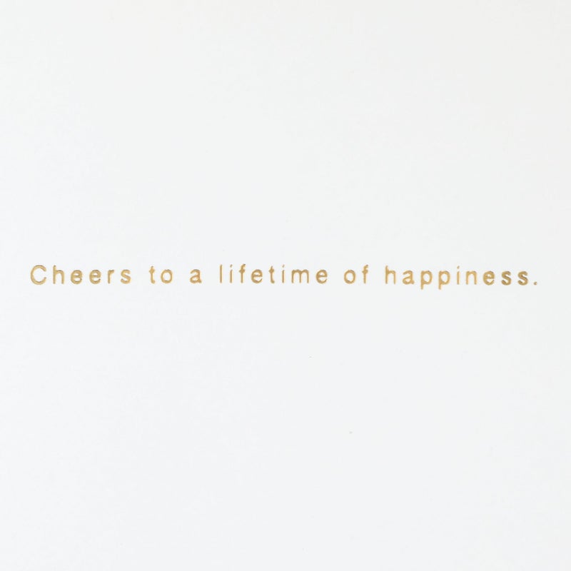 Hallmark Signature Wedding Card, Bridal Shower Card, Engagement Card (Champagne) - Image 3