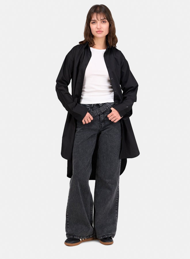 Clue Cotton Relaxed Fit Shirt - Image 1