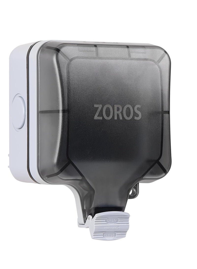 ZOROS IP66 Waterproof Switch Cover (Single Socket Box) - Image 1