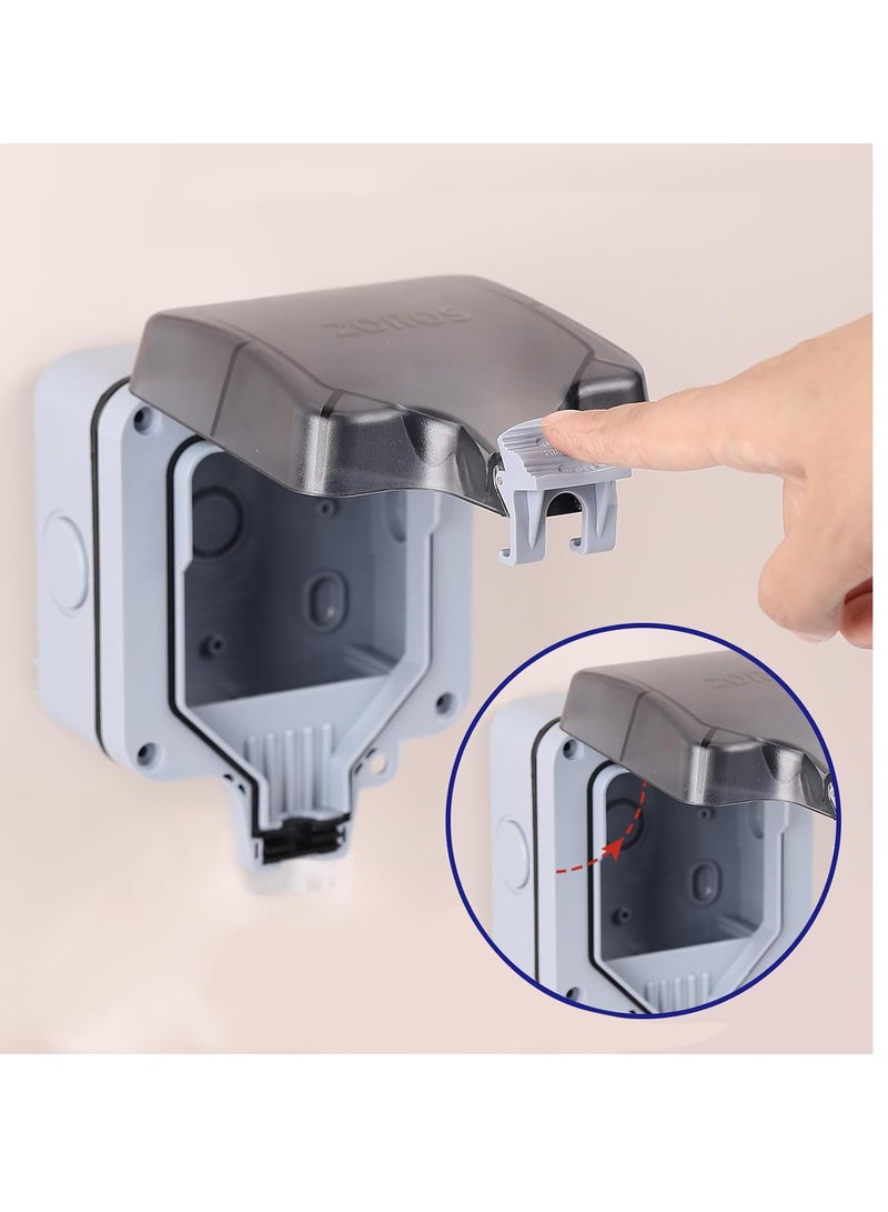 ZOROS IP66 Waterproof Switch Cover (Single Socket Box) - Image 3