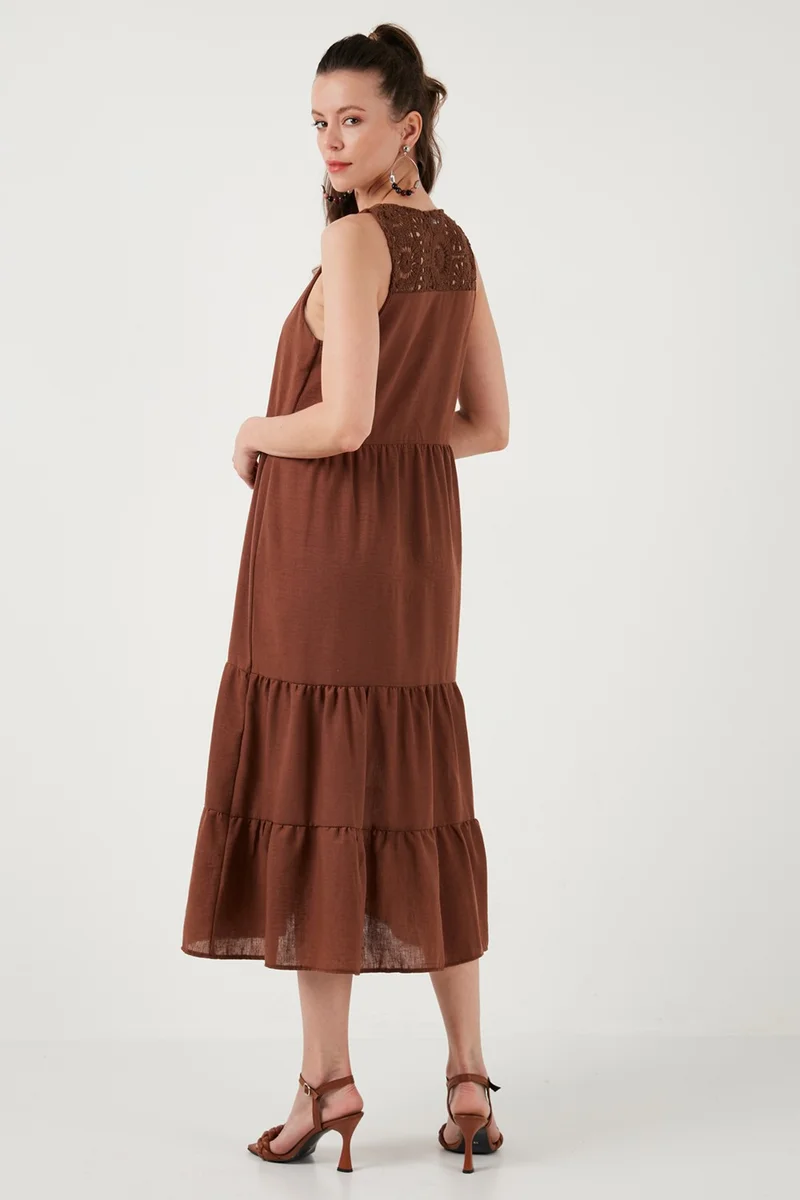 Lela Ruffled Sleeveless Dress
