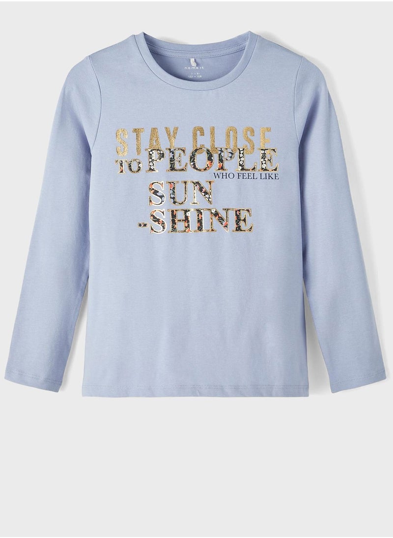 NAME IT - Kids Slogan T-Shirt - Image 1