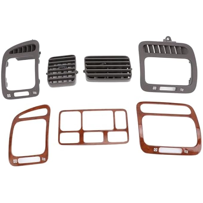 ريحني لوحة القيادة لمكيف هواء مخرج تهوية لسيارة LC100 1998 إلى 2007 دفع يساري من الجانب الأمامي مخرج هواء مكيف الهواء مع مجموعة الزينة المكثفة تهوية محسنة داخل - Image 2