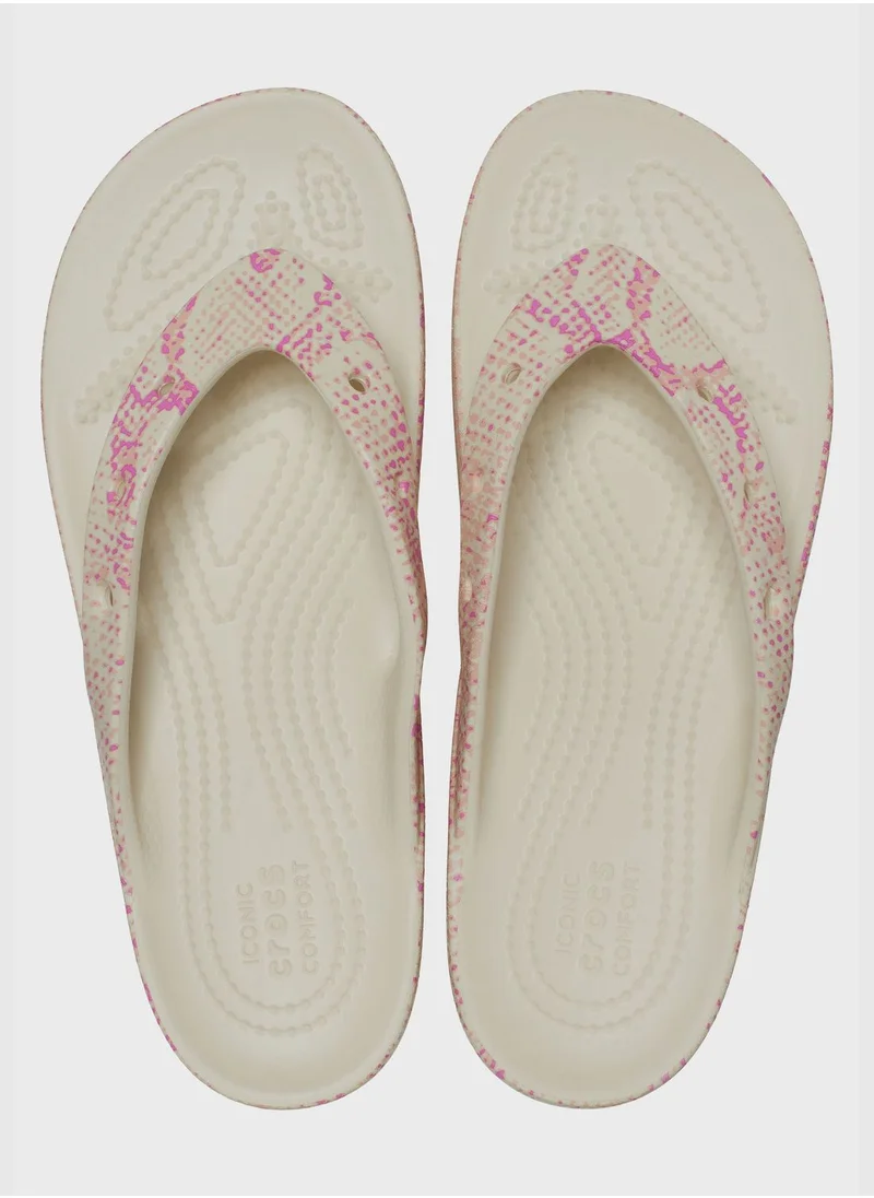 crocs Womens EVA Printed Flip Flops