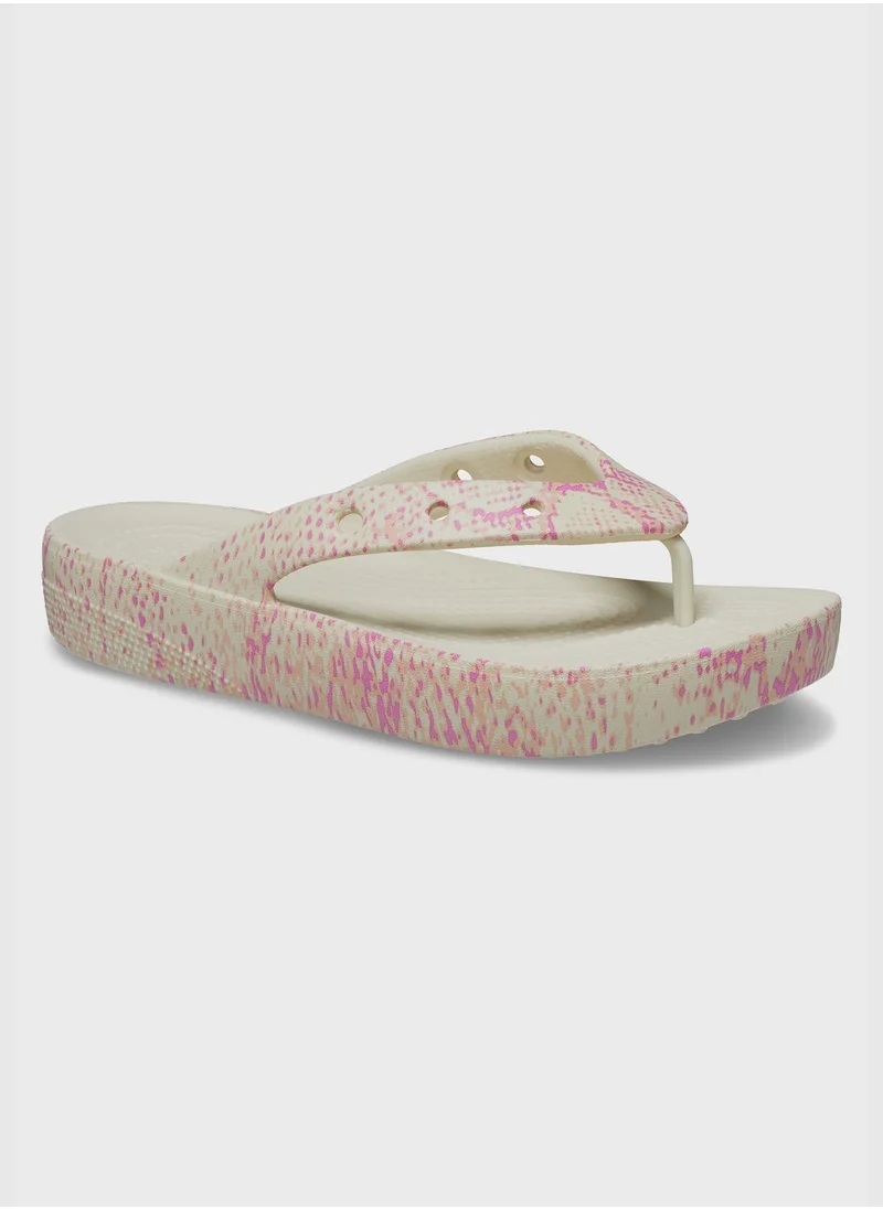 crocs Womens EVA Printed Flip Flops