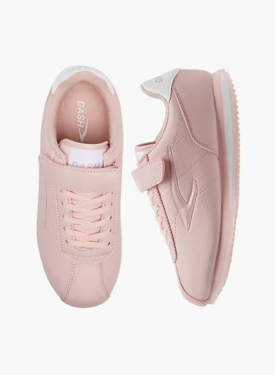 Dash Textured Sports Shoes with Hook and Loop Closure